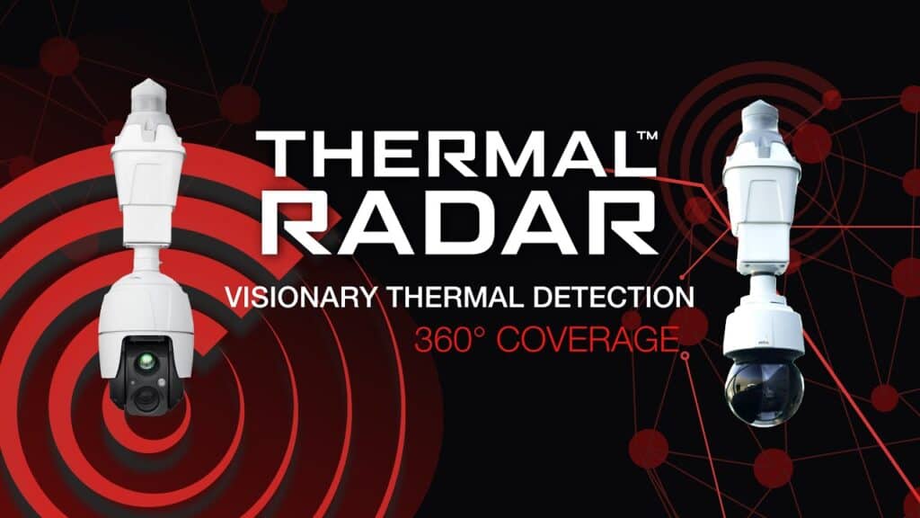 Thermal Radar 360 graders overvågning af område med termisk analyse video thumbnail